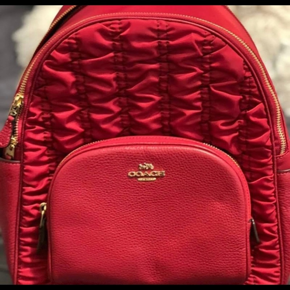 Coach red backpack - Picture 2 of 2